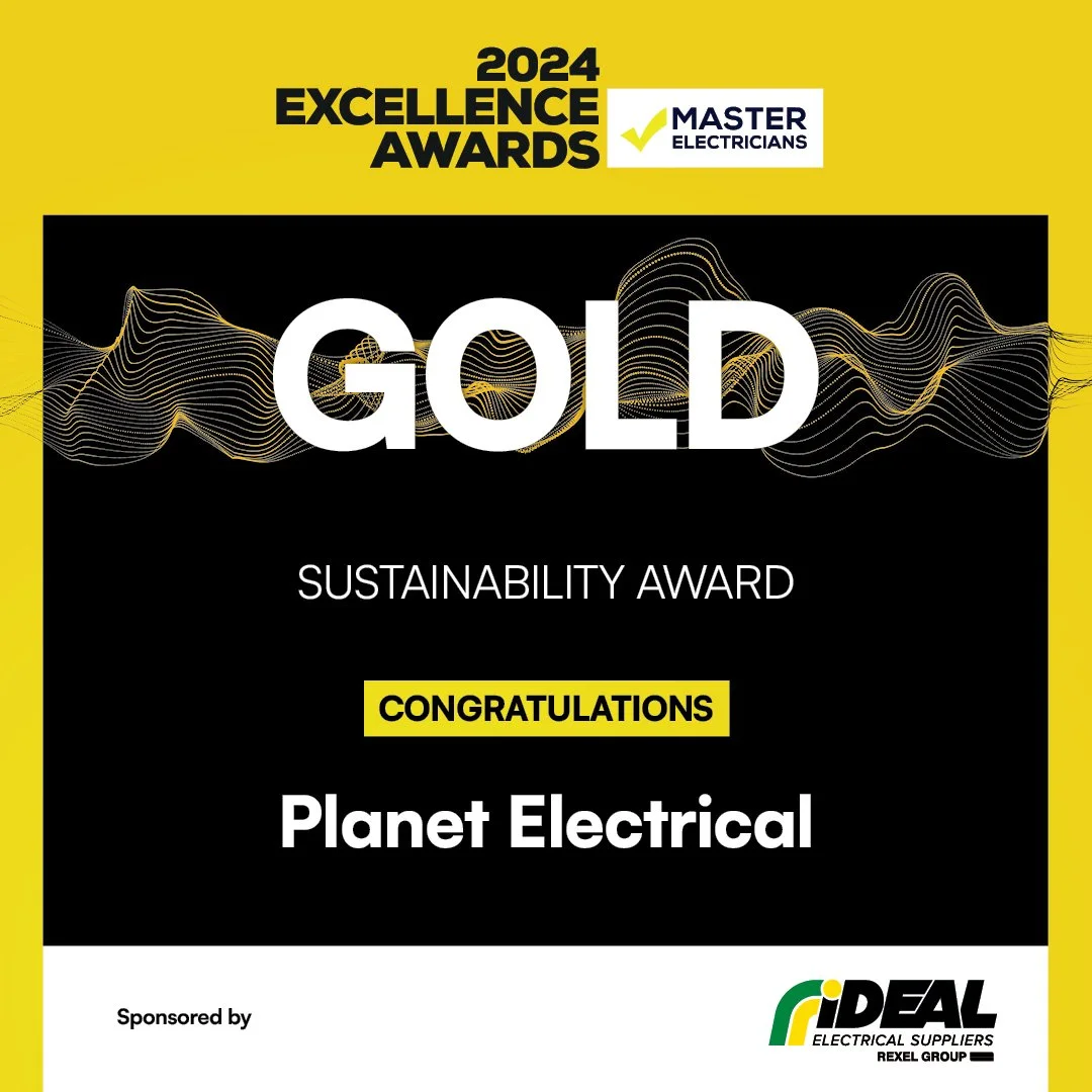 2024 Master Electricians Sustainability Award Gold